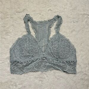 Aerie Racerback Pale Blue Lace Bralette